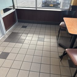 Dunkin' - Where's the tables and chairs?