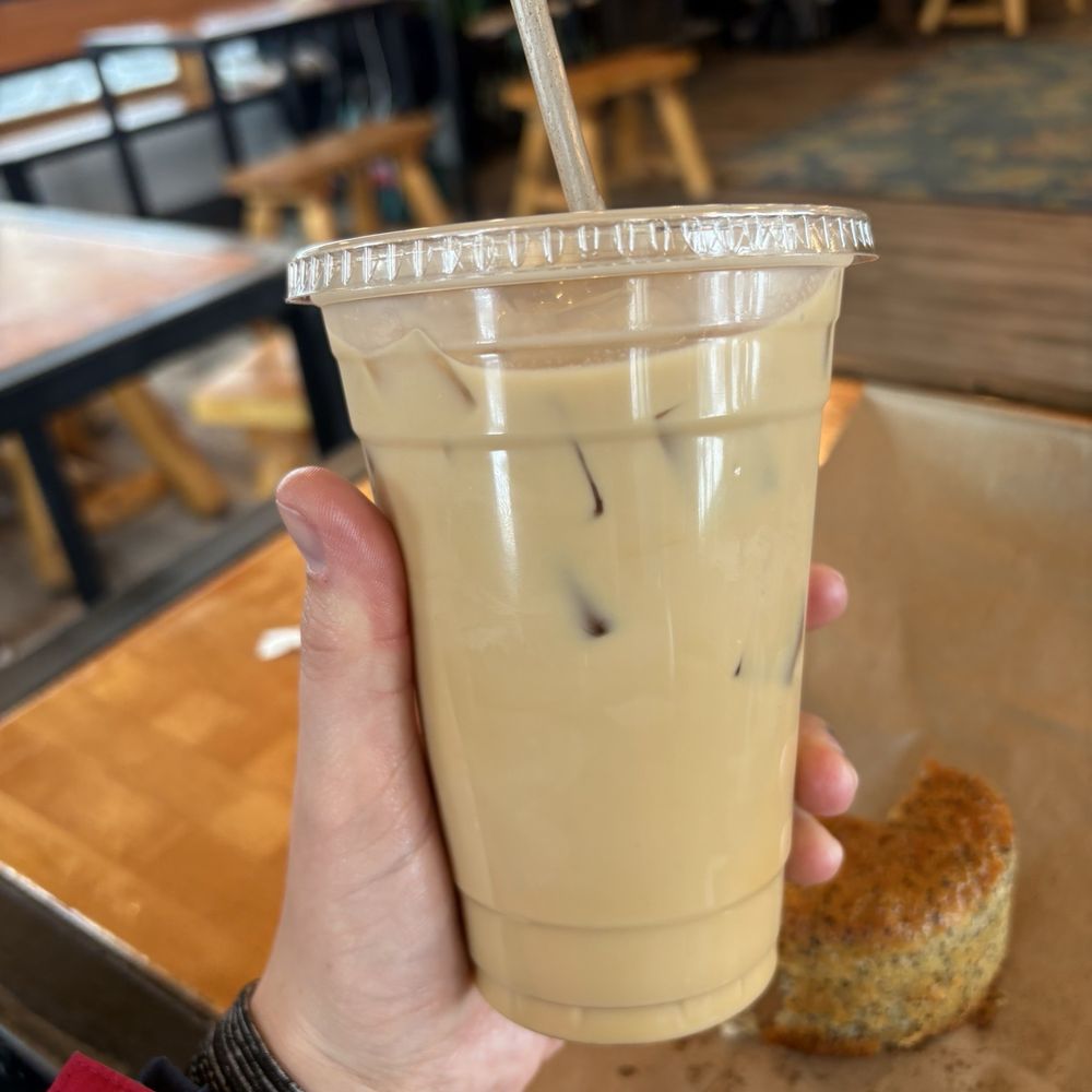 Moon Frog Coffee - Iced Caramel latte with oat milk - Coffee & Tea Near Me - Winter Park, Colorado Moon Frog Coffee - Iced Caramel latte with oat milk - Coffee & Tea Near Me - Winter Park, Colorado