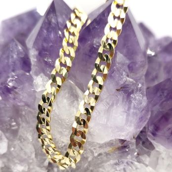 Sbrocchi Design - 14K Yellow Gold concave Cuban link chain
35" infinite 5mm - Jewelry Repair Near Me - Allentown, Pennsylvania Sbrocchi Design - 14K Yellow Gold concave Cuban link chain
35" infinite 5mm - Jewelry Repair Near Me - Allentown, Pennsylvania