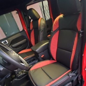 Raul Auto Interior - Katzkin black leather & red suede - Auto Detailing Near Me - north miami, Florida Raul Auto Interior - Katzkin black leather & red suede - Auto Detailing Near Me - north miami, Florida