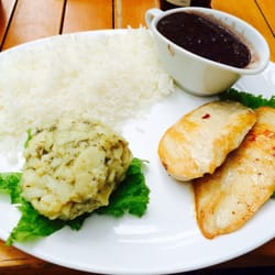 Pavelka - Lunch Special. White Rice, Black Beans, Grilled Chicken, Potato Salad