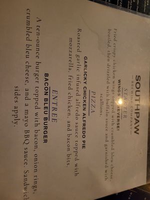 Menu photo 5 Southpaw Brewing Company Yaphank, NY Menu photo 5 Southpaw Brewing Company Yaphank, NY