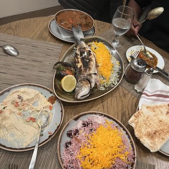 Ravagh Persian Grill - Branzino, Khoresh Bademjan Dinner, Hummus Dinner, Albaloo Polo Rice - Persian/Iranian Near Me - New York, New York Ravagh Persian Grill - Branzino, Khoresh Bademjan Dinner, Hummus Dinner, Albaloo Polo Rice - Persian/Iranian Near Me - New York, New York