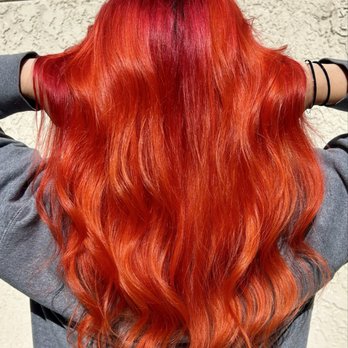 The Hive Hair - Red to orange balayage - Hair Salons Near Me - Anaheim, California The Hive Hair - Red to orange balayage - Hair Salons Near Me - Anaheim, California