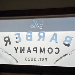 The Barber Company - Front window