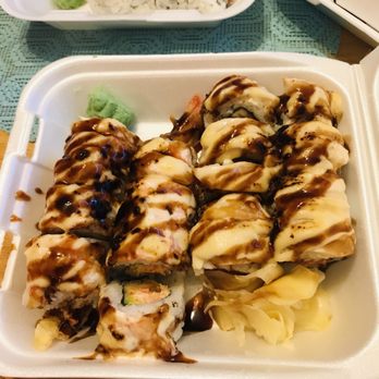 Tampopo Restaurant - Snow Dancing Roll (fav) and Shrimp Disco (I think???) so good!!! - Sushi Bars Near Me - Gardena, California Tampopo Restaurant - Snow Dancing Roll (fav) and Shrimp Disco (I think???) so good!!! - Sushi Bars Near Me - Gardena, California