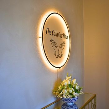 The Calming Hour - sign - Massage Near Me - Austin, Texas The Calming Hour - sign - Massage Near Me - Austin, Texas
