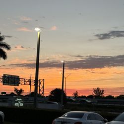 Sunset view from outside