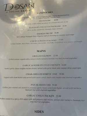 Menu photo 5 Dosan Clovis, CA