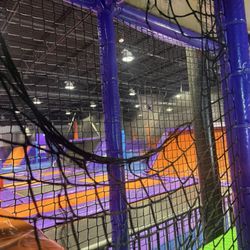 Altitude Trampoline Park - Torn nets on the kids playground