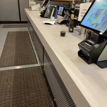 BurgerFi - After they removed the garbage from the registers but still leave drinks out - Burgers Near Me - West Palm Beach, Florida