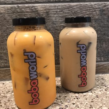 Boba World - Thai tea on the left and Vietnamese coffee on the left! - Bubble Tea Near Me - Montclair, California Boba World - Thai tea on the left and Vietnamese coffee on the left! - Bubble Tea Near Me - Montclair, California