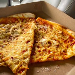 A Round Pizza - Honey BBQ Chicken! So delicious!