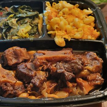 Suga & Spice - Oxtail Greens & Cabbage & Pepper Jack Mac & Cheese - Southern Near Me - Hyattsville, Maryland Suga & Spice - Oxtail Greens & Cabbage & Pepper Jack Mac & Cheese - Southern Near Me - Hyattsville, Maryland