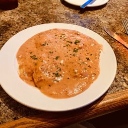 Tomato Alfredo Ravioli