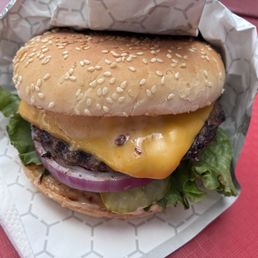 Deluxe with cheese served at Interbay. Deluxe with cheese served at Interbay.