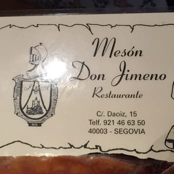 Mesón Don Jimeno - Spanish Near Me - Segovia, SG
