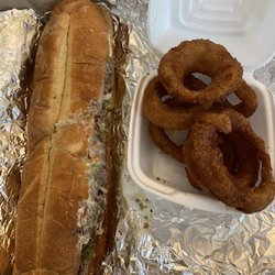 George's Steak N Things - Steak and Cheese Sub Onion Rings Upcharge