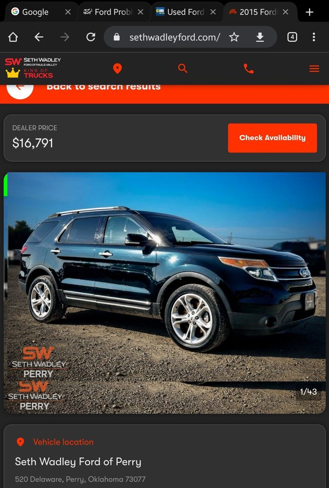 SETH WADLEY FORD OF PERRY Updated September 2024 12 Reviews 520