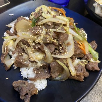 92 Town Korean BBQ - Bulgogi Over Rice - Korean Near Me - Schaumburg, Illinois