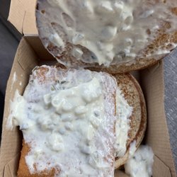McDonald's - #3 -Surprise !    Oh yuk this looks so disgusting.  Way too much tarter sauce on this..... and what a mess!  Can't believe this cost $5.23 !