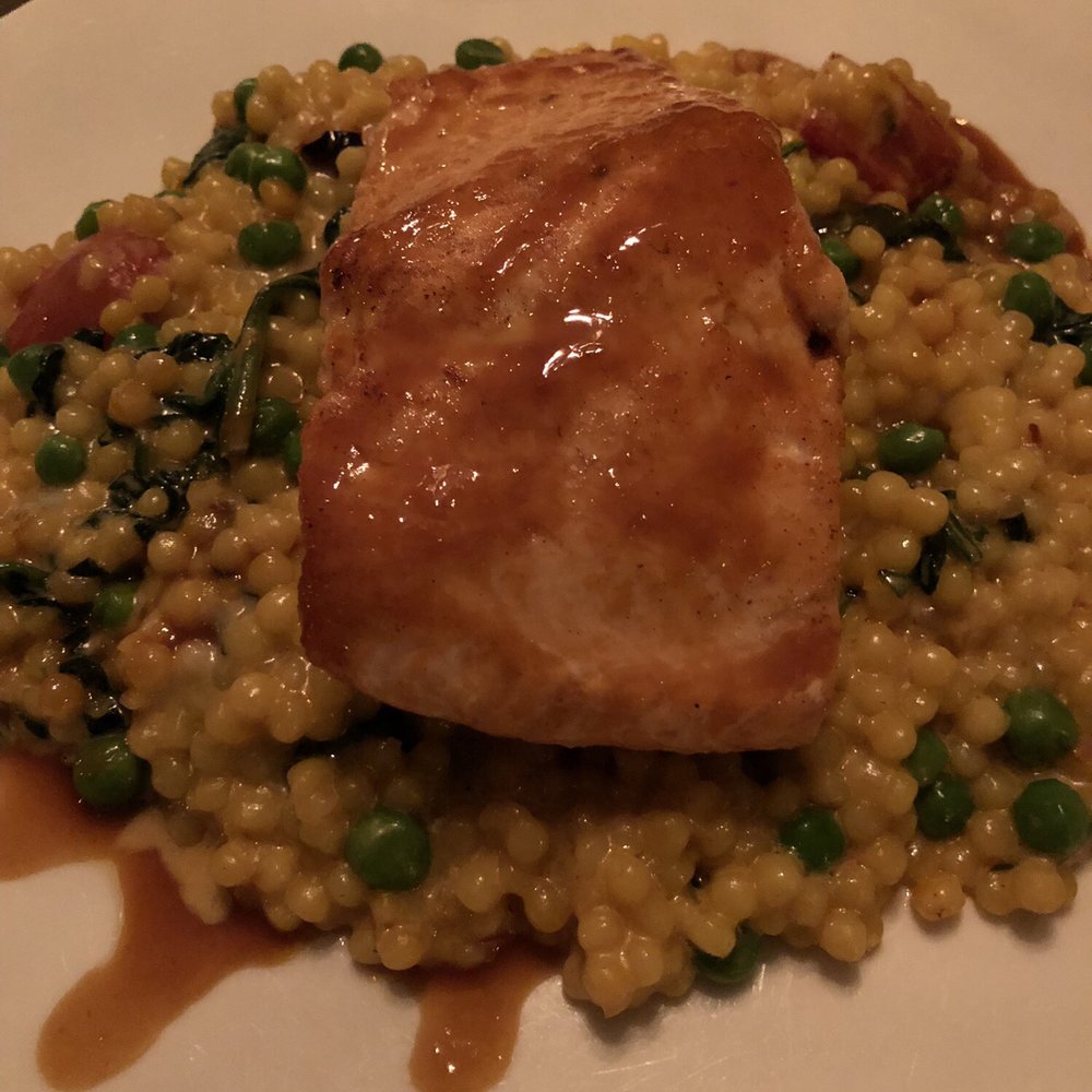 V's restaurant + bar - Salmon - Italian Near Me - Malibu, California V's restaurant + bar - Salmon - Italian Near Me - Malibu, California