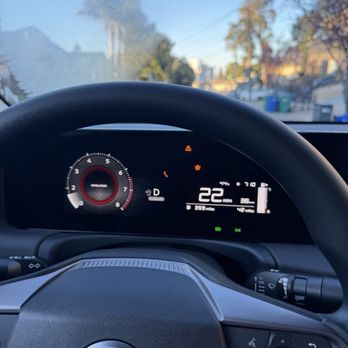 Dublin Nissan - The loaner vehicle dashboard - Car Dealers Near Me - Dublin, California
