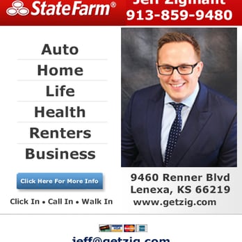 Jeff Zigmant - State Farm Insurance Agent - Ad powered by: YPC Media - Insurance Near Me - Lenexa, Kansas Jeff Zigmant - State Farm Insurance Agent - Ad powered by: YPC Media - Insurance Near Me - Lenexa, Kansas