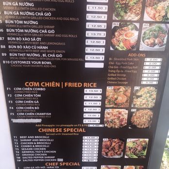 Com Tam Pa Phi - Continuation of menu - Food Trucks Near Me - Austin, Texas