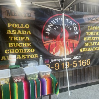 Jenny’s Tacos - Jenny's Tacos Al Carbon. Incredibly delicious taco stand in Highland Park, Ca: on York in between Milwaukee and Toledo. Fri-Sun: 6pm-12am. - Tacos Near Me - Los Angeles, California Jenny’s Tacos - Jenny's Tacos Al Carbon. Incredibly delicious taco stand in Highland Park, Ca: on York in between Milwaukee and Toledo. Fri-Sun: 6pm-12am. - Tacos Near Me - Los Angeles, California