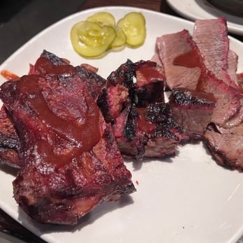 Jack Stack Barbecue - Freight House - BBQ 3-item combo with pork ribs, burnt ends, and brisket. - Barbeque Near Me - Kansas City, Missouri Jack Stack Barbecue - Freight House - BBQ 3-item combo with pork ribs, burnt ends, and brisket. - Barbeque Near Me - Kansas City, Missouri