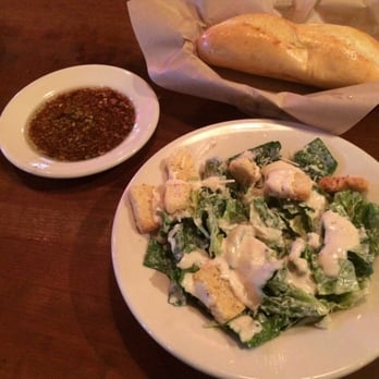 Johnny Carino's - Ceaser salad and bread. Pretty good - Italian Near Me - El Paso, Texas