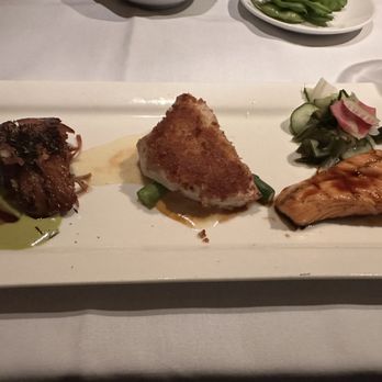 Roy's Waikiki - Trio - misoyaki butterfish, macadamia crusted swordfish, salmon - Hawaiian Near Me - Honolulu, Hawaii Roy's Waikiki - Trio - misoyaki butterfish, macadamia crusted swordfish, salmon - Hawaiian Near Me - Honolulu, Hawaii