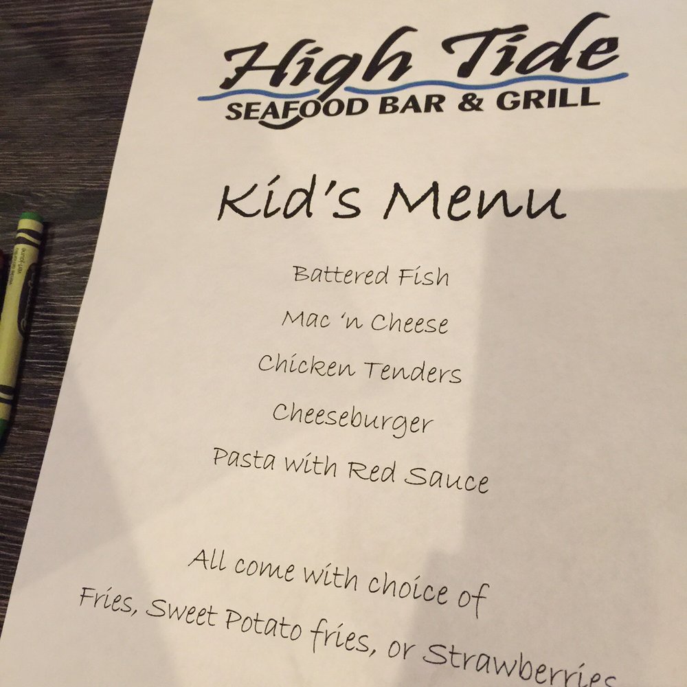 High Tide - Kids menu - Seafood Near Me - Gilbert, Arizona