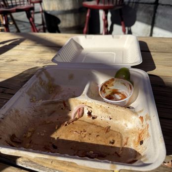 Emberz BBQ - The aftermath - Food Trucks Near Me - Mammoth Lakes, California