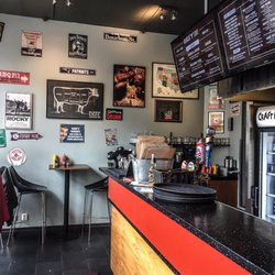 Burger Love - Menu and front counter.