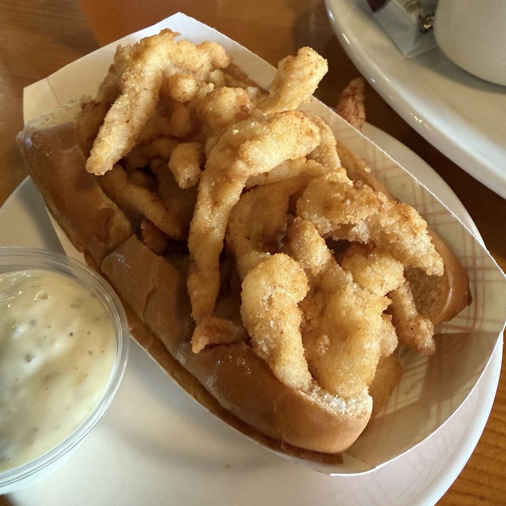 Aunt Carrie's Restaurant - Clam strip roll - Seafood Near Me - Narragansett, Rhode Island