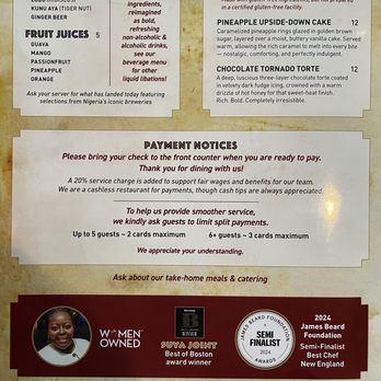 Suyajoint - Menu (2/2) as of 5/30/26 - African Near Me - Roxbury Crossing, Massachusetts Suyajoint - Menu (2/2) as of 5/30/26 - African Near Me - Roxbury Crossing, Massachusetts