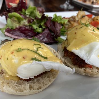 Pacífico - Crab Cake Eggs Benedict - Latin American Near Me - New Haven, Connecticut Pacífico - Crab Cake Eggs Benedict - Latin American Near Me - New Haven, Connecticut