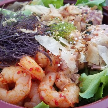 Fire and Rice - Shoyu Ahi Tuna and Shrimp bowl - Hawaiian Near Me - Morgan Hill, California