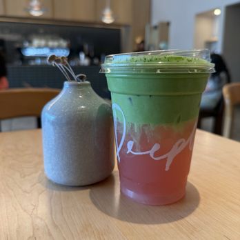 Deeply Coffee - Pandan Matcha seasonal bevy! - Coffee & Tea Near Me - Winter Garden, Florida