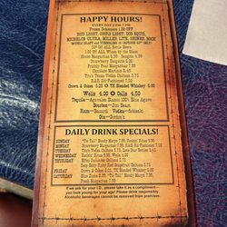 Caprock Cafe - Menu