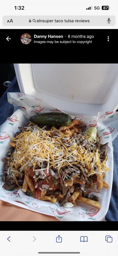 Food from El Super Taco