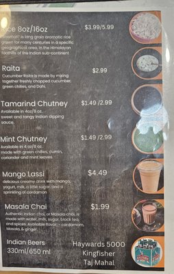 Menu photo 1 Chit Chaat Cafe Vienna, VA