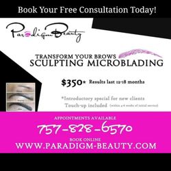 Paradigm Beauty - Book your Free Consultation and get the brows you've always wanted!