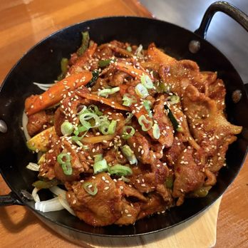 Minari - spicy stir-fried pork - Korean Near Me - San Bruno, California Minari - spicy stir-fried pork - Korean Near Me - San Bruno, California