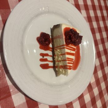 Frugatti's - Raspberry cheesecake. Courtesy of our server for our anniversary. - Italian Near Me - Bakersfield, California