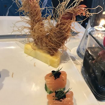 Chef Chai - jumbo shrimp, and salmon with crab cream cheese - Asian Fusion Near Me - Honolulu, Hawaii Chef Chai - jumbo shrimp, and salmon with crab cream cheese - Asian Fusion Near Me - Honolulu, Hawaii