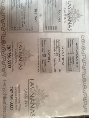 Menu photo 8 Las Nanas Carolina, PR