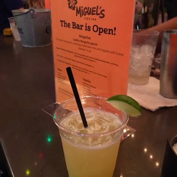 Miguel's Cocina - Cadillac Margarita with El Jimador, Cointreau, Lime Juice and a float of Grand Marnier - Mexican Near Me - Coronado, California